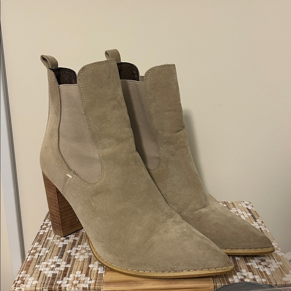 Suede booties